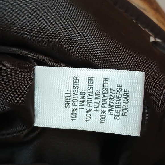 Croft & Barrow Brown & Red Quilted Vest - Picture 9 of 9